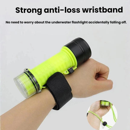 80m Waterproof Diving Flashlight Amphibious LED Light for Outdoor and Underwater Use Rechargeable Version