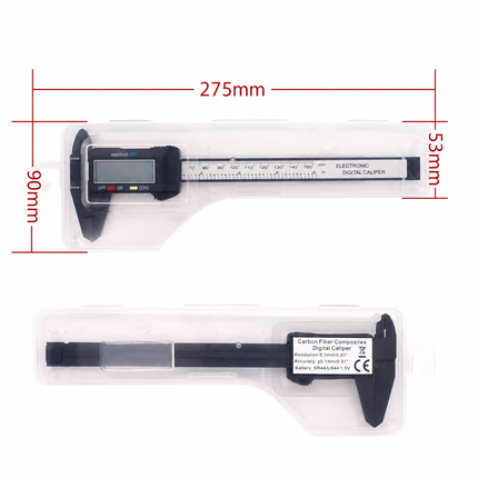 LCD Digital Vernier Caliper/Micrometer, Measure Range: 150 mm (6 inch)(Black)