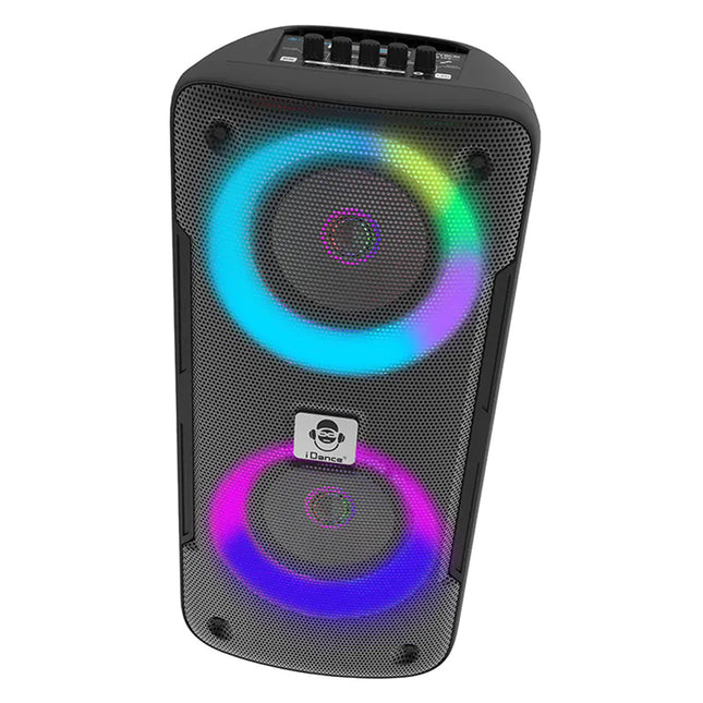 IDANCE Groove-X Portable Bluetooth Party Speaker with Party Lights & Microphone