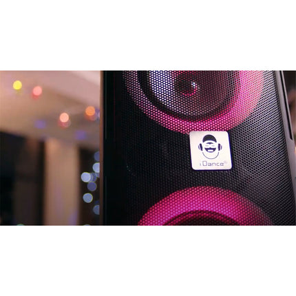 IDANCE Groove-X Portable Bluetooth Party Speaker with Party Lights & Microphone