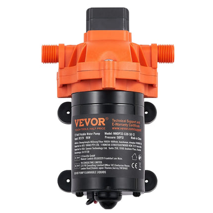 VEVOR Diaphragm Pump, 3 GPM (11.36 L/min), 3-Chamber 12 Volt DC