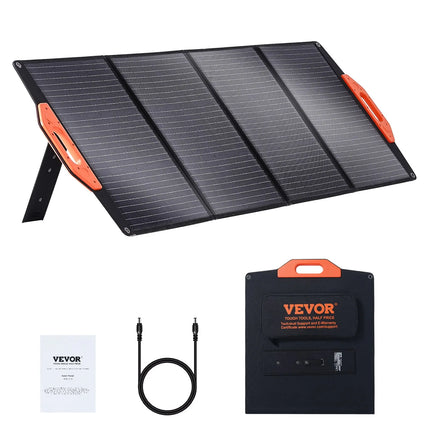 VEVOR Portable Monocrystalline Solar Panel, 120W Foldable