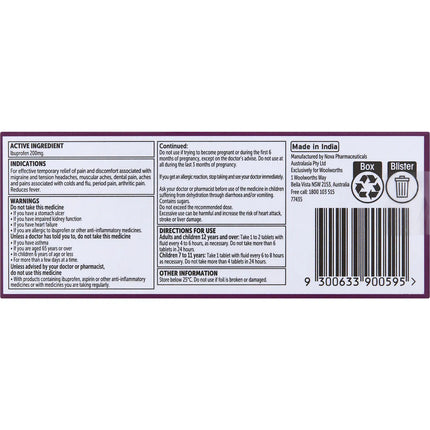 Essentials Ibuprofen 200mg Tablets 24 pack
