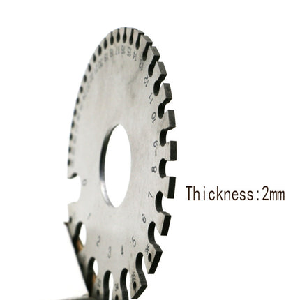 Stainless Steel Wire Gauge Model Weld Inspection Ruler Thickness Ruler Wire Welding Gauge