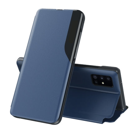 For Samsung Galaxy A13 5G Attraction Flip Holder Leather Phone Case(Sapphire Blue)