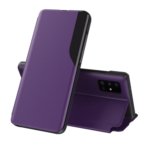 For Samsung Galaxy A13 5G Attraction Flip Holder Leather Phone Case(Violet)