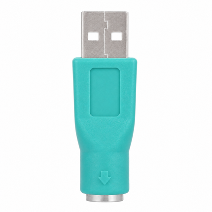 USB A Plug to mini DIN6 female Adapter (PS/2 to USB)(Green)