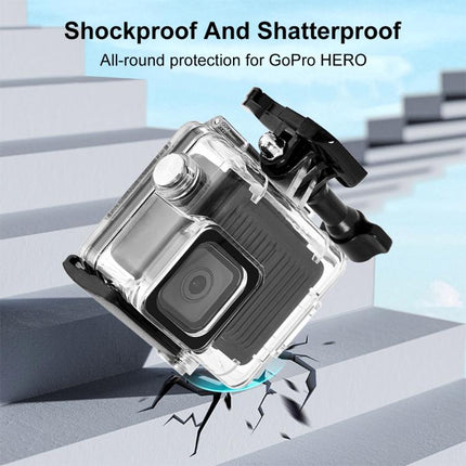 For GoPro HERO 4K 2024 PULUZ 60m / 196ft Waterproof Housing Protective Case with Buckle Basic Mount & Screw (Transparent)