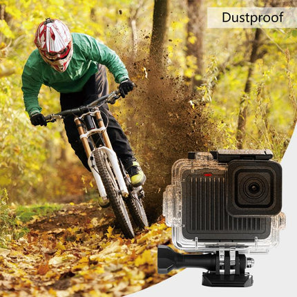 For GoPro HERO 4K 2024 PULUZ 60m / 196ft Waterproof Housing Protective Case with Buckle Basic Mount & Screw (Transparent)