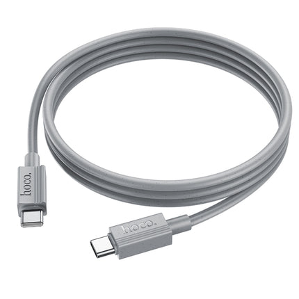 hoco X107 USB-C / Type-C to USB-C / Type-C Favor 60W Charging Data Cable, Length:1m(Grey)