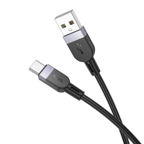 hoco X109 Energy 1m Silicone Fast Charging Data Cable, Interface:USB to Type-C(Black)