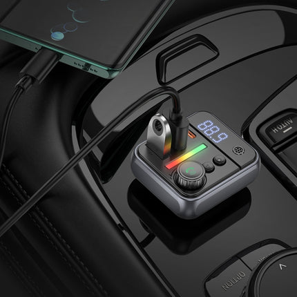 Borofone BC50 Ascenso PD20W & QC3.0 Car Bluetooth FM Transmitter(Black)