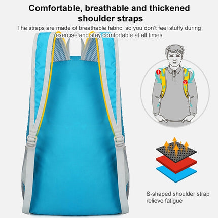 HAWEEL Hiking Portable Foldable Backpack Large Capacity Shoulders Bag (Black)