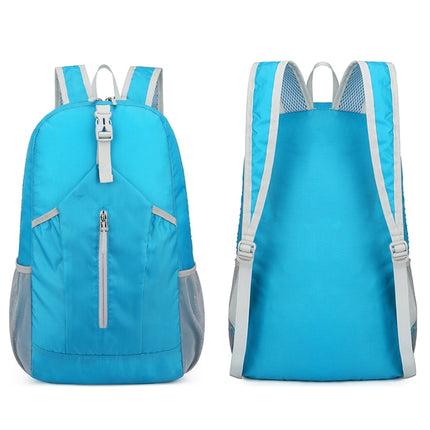 HAWEEL Hiking Portable Foldable Backpack Large Capacity Shoulders Bag (Blue)