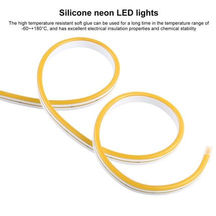 CJ-1206 12V 6A 5m IP65 Waterproof Silicone Neon LED Strip Light(Yellow)