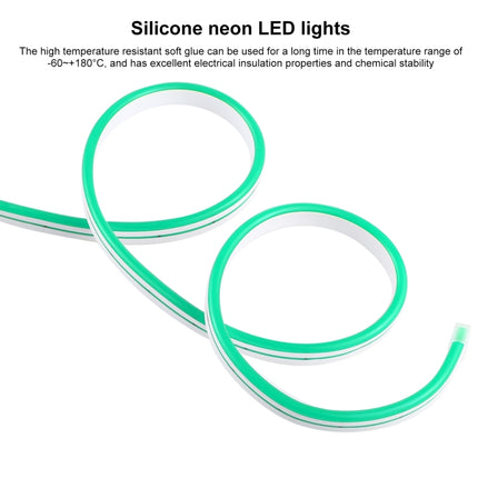 CJ-1206 12V 6A 5m IP65 Waterproof Silicone Neon LED Strip Light(Green)