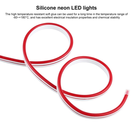 CJ-1206 12V 6A 5m IP65 Waterproof Silicone Neon LED Strip Light(Red)