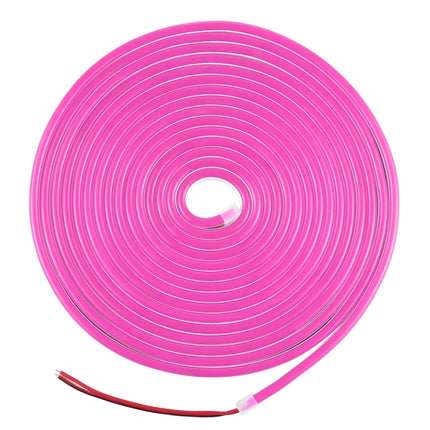 CJ-1206 12V 6A 5m IP65 Waterproof Silicone Neon LED Strip Light(Rose Red)