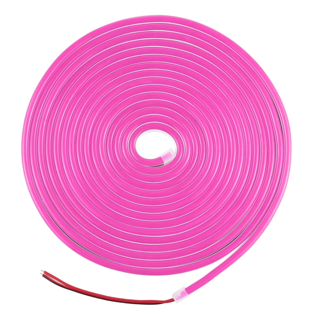 CJ-1206 12V 6A 5m IP65 Waterproof Silicone Neon LED Strip Light(Rose Red)
