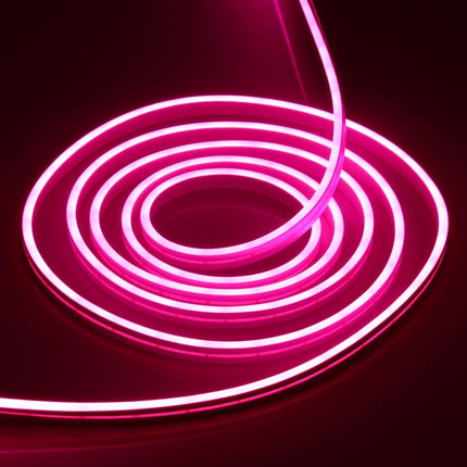 CJ-1206 12V 6A 5m IP65 Waterproof Silicone Neon LED Strip Light(Rose Red)