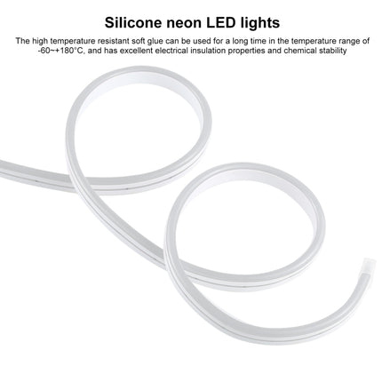CJ-1206 12V 6A 5m IP65 Waterproof Silicone Neon LED Strip Light(White)