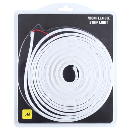 CJ-1206 12V 6A 5m IP65 Waterproof Silicone Neon LED Strip Light(White)