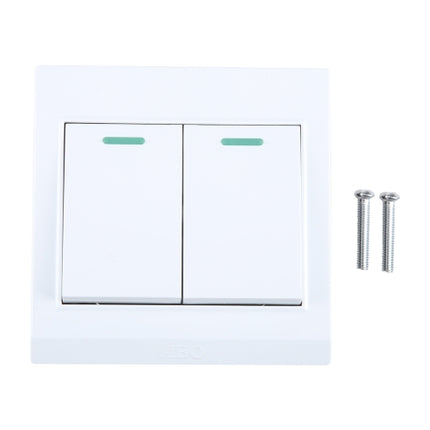 185-265V Wall Switch 86mm, Specification:Two Buttons