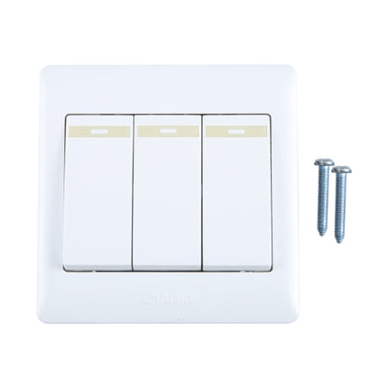 185-265V Wall Switch 86mm, Specification:Three Buttons