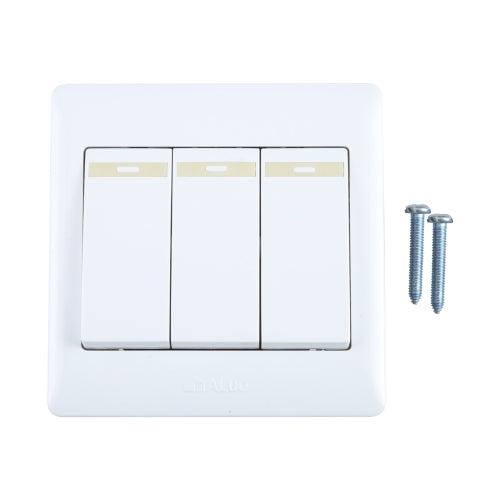185-265V Wall Switch 86mm, Specification:Three Buttons