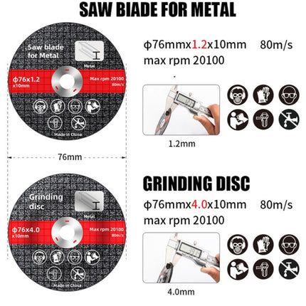 HILDA Grinding Tools Li-Ion Angle Grinder Accessories, Model: Saw Blade