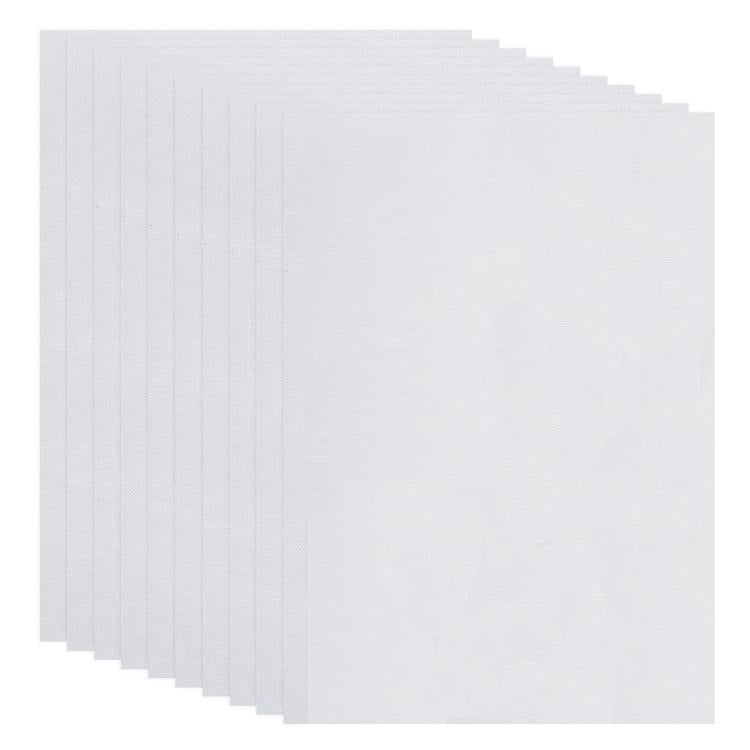 10pcs 21 x 30cm Odorless A4 Water-Soluble Adhesive Non-Woven Fabric Self-Adhesive DIY Embroidery Paper