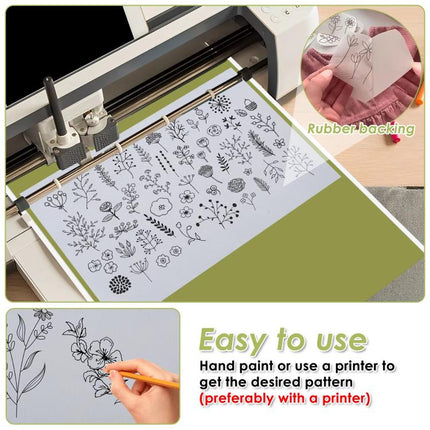 10pcs 21 x 30cm Odorless A4 Water-Soluble Adhesive Non-Woven Fabric Self-Adhesive DIY Embroidery Paper