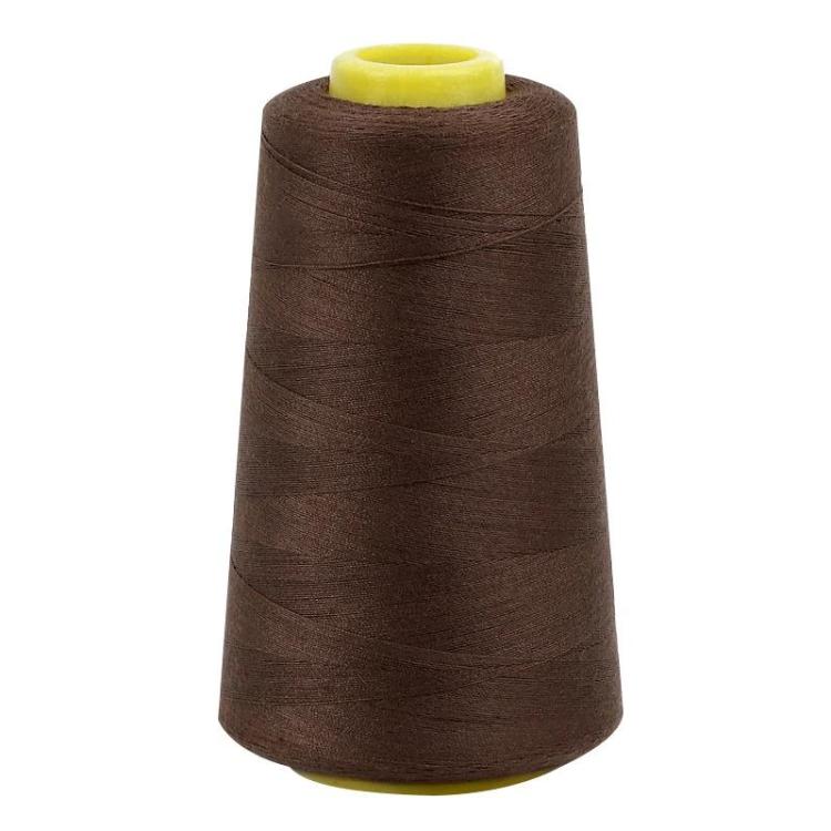 Household Sewing Thread Fine Polyester Thread For Sewing Clothes, Color: Brown 870