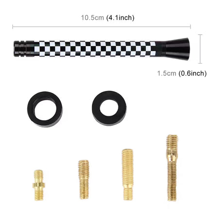 Long Universal Car Antenna Aerial 10.5cm (Black+White)