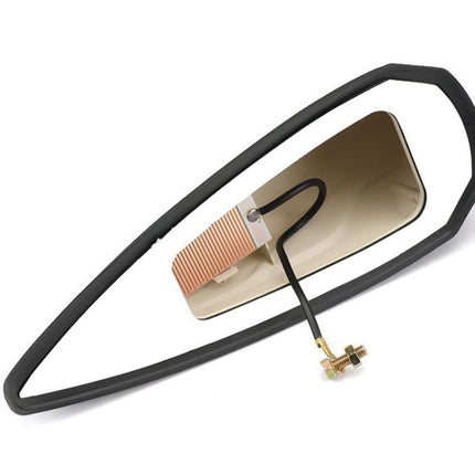 Car Shark Fin Radio Aerials Antenna, with Signal Reception(Carbon Fiber Black Red)