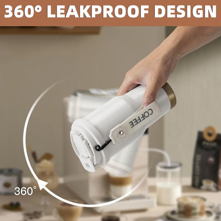 Stainless Steel Car Coffee Mug Double-Wall Vacuum Keep Cold Insulated Cup With Lanyard, Capacity: 600ml(Black)