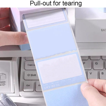 256pcs /Box Pull Out Sticky Notes Office Memo Ticket Paper(Gradient Blue)