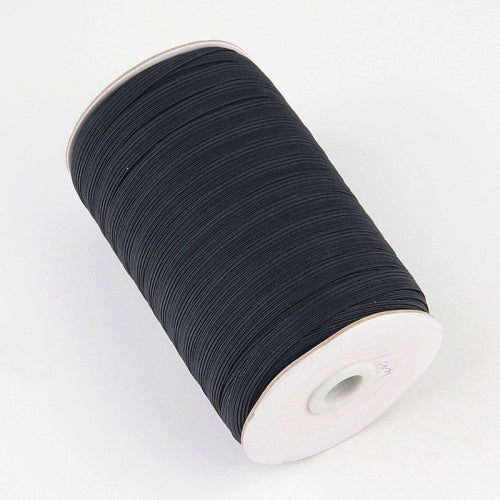 Stretch Rope Clothing Elastic Ribbon Trim Sewing Fabric DIY Garment Accessories, Width:12mm 82 Yards(Black)
