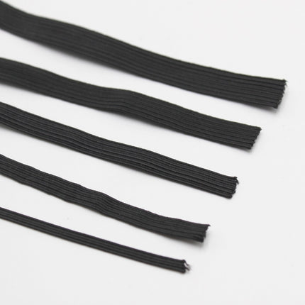Stretch Rope Clothing Elastic Ribbon Trim Sewing Fabric DIY Garment Accessories, Width:12mm 82 Yards(Black)