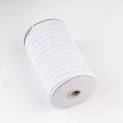 Stretch Rope Clothing Elastic Ribbon Trim Sewing Fabric DIY Garment Accessories, Width:12mm 82 Yards(White)