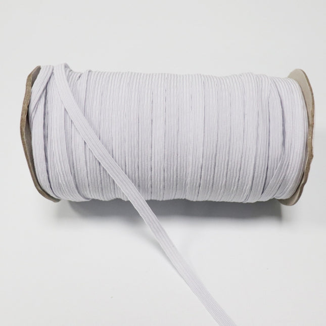 Stretch Rope Clothing Elastic Ribbon Trim Sewing Fabric DIY Garment Accessories, Width:12mm 82 Yards(White)