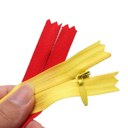 100pcs /Pack Invisible No.3 Garment Nylon Zipper, Color: Black 40cm