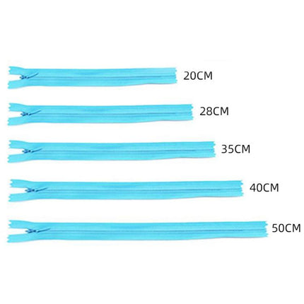 100pcs /Pack Invisible No.3 Garment Nylon Zipper, Color: Yellow 50cm