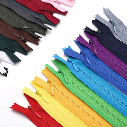 100pcs /Pack Invisible No.3 Garment Nylon Zipper, Color: Black 20cm
