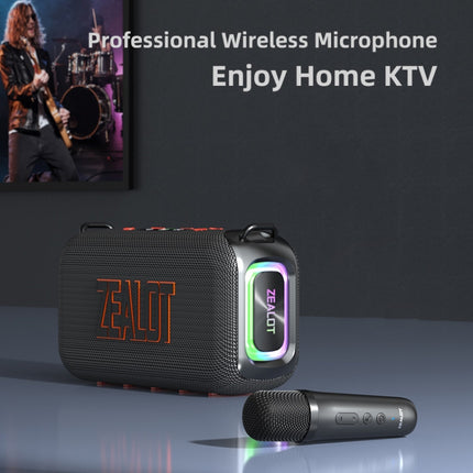Zealot S85M 50W Outdoor Portable Bluetooth Speaker with Dual Microphones(Black)