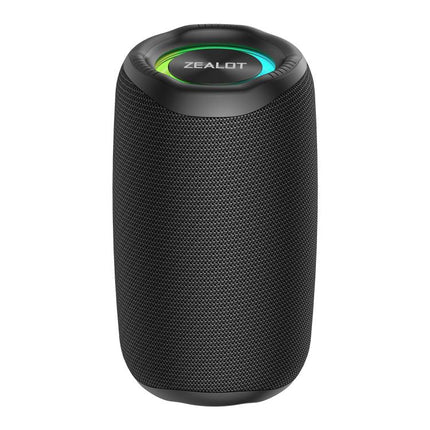 Zealot M2 8W Portable Outdoor RGB Bluetooth Speaker, Type:with 2pcs Microphones(Black)