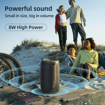 Zealot M2 8W Portable Outdoor RGB Bluetooth Speaker, Type:with 2pcs Microphones(Black)