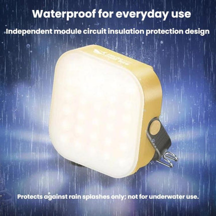 SMILING SHARK LY-8307 Outdoor LED Camping Light Solar-Powered Handheld Lamp With Hook(Green)