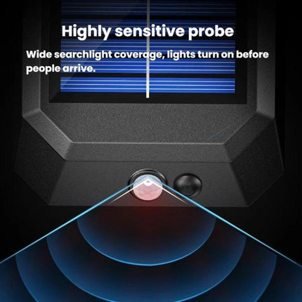 SMILING SHARK BD-068 Solar Motion Sensor Garden Light 3-Gear Foldable Outdoor Wall Lamp