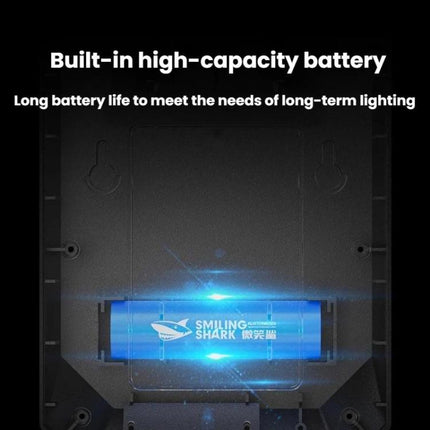 SMILING SHARK BD-068 Solar Motion Sensor Garden Light 3-Gear Foldable Outdoor Wall Lamp